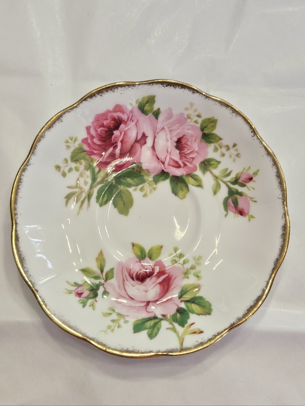 Saucer ONLY - "American Beauty" by Royal Albert.